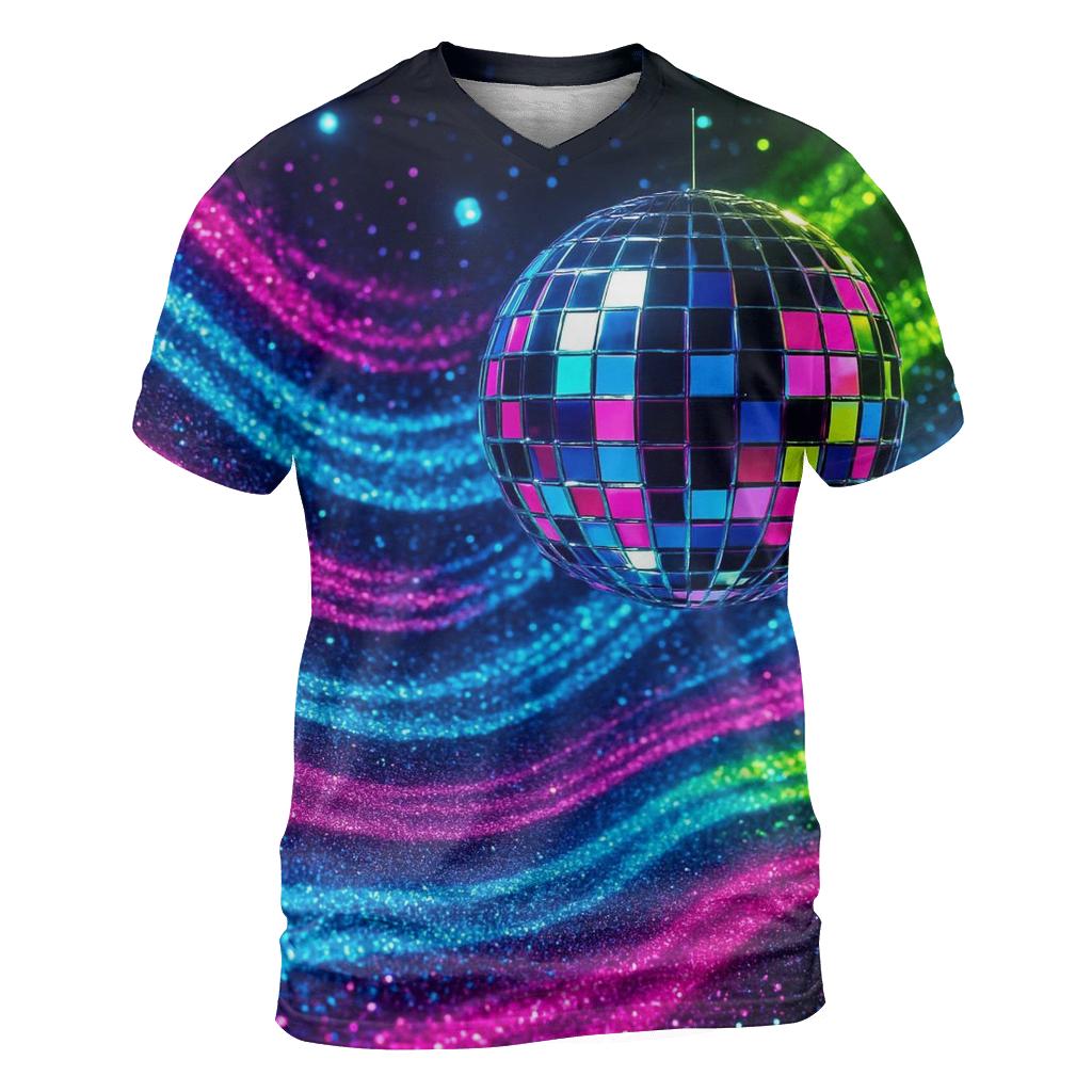 Electric Mirage Disco Wave trendy printed shirt styles