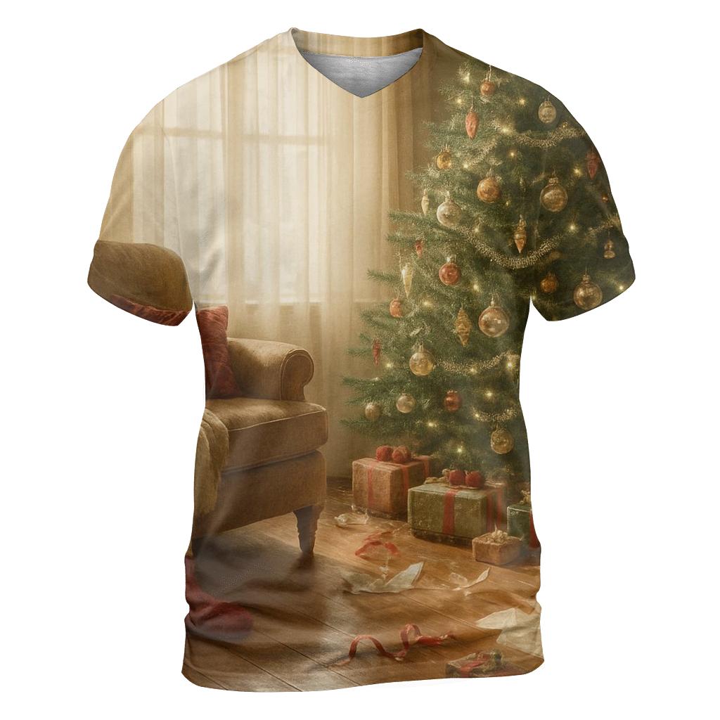 Christmas Morning Sunlight On The Tree artistic all-over print tops