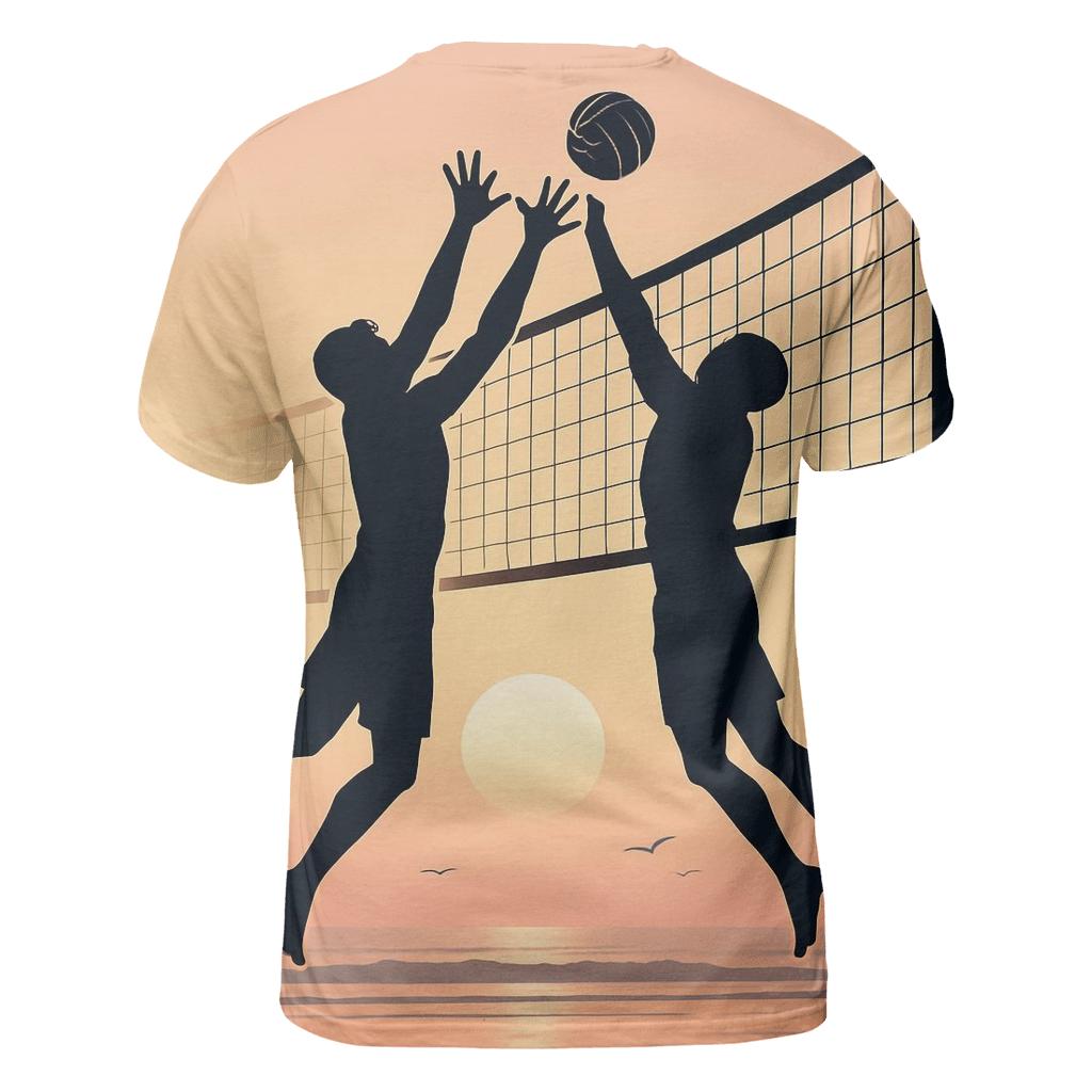 Sunrise Beach Volleyball Silhouettes personalized full print shirts