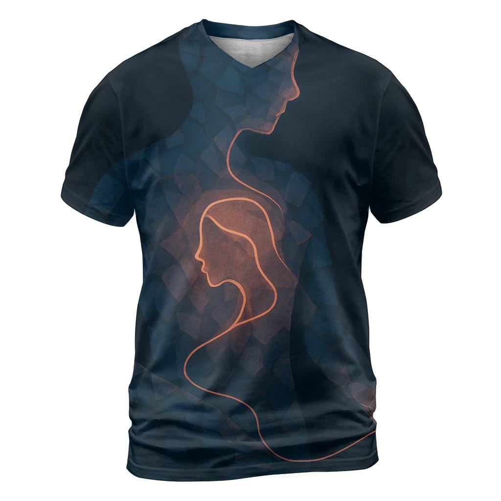The Thread That Sewed My Pieces Into One statement graphic shirts