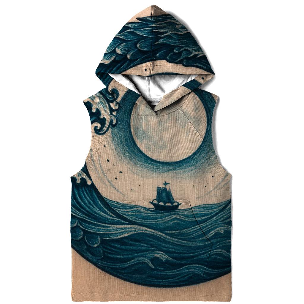 Tidal Moon Ouroboros printed hoodies