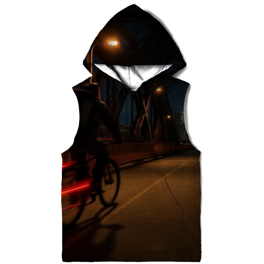 Late Night Delivery Cyclist On The Williamsburg Bridge hoodie trends