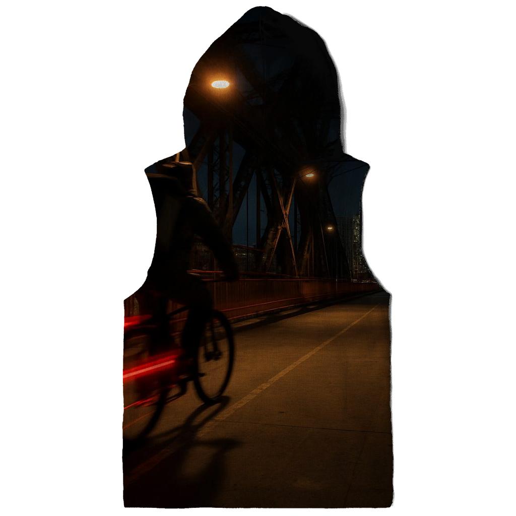Late Night Delivery Cyclist On The Williamsburg Bridge hoodie trends