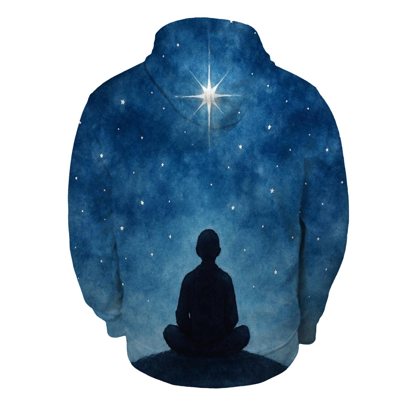 Starlit Stillness embroidered hoodies