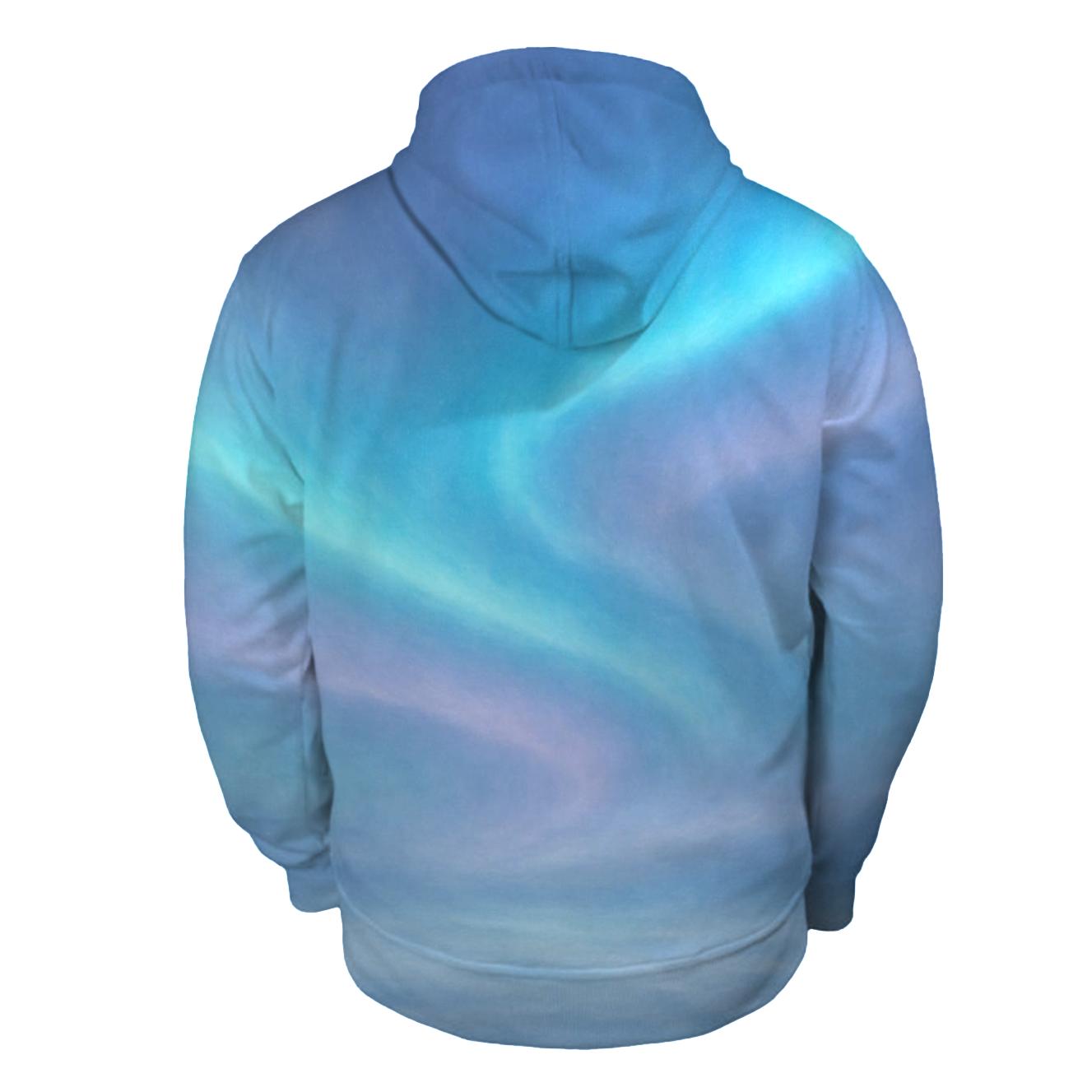 Glacial Aurora Veil designer hoodies