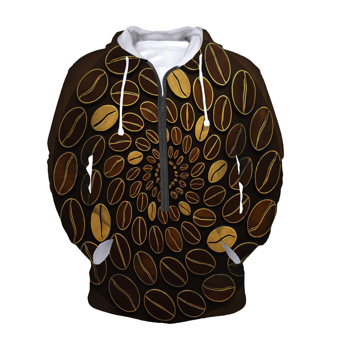 Golden Roast Spiral custom hoodies