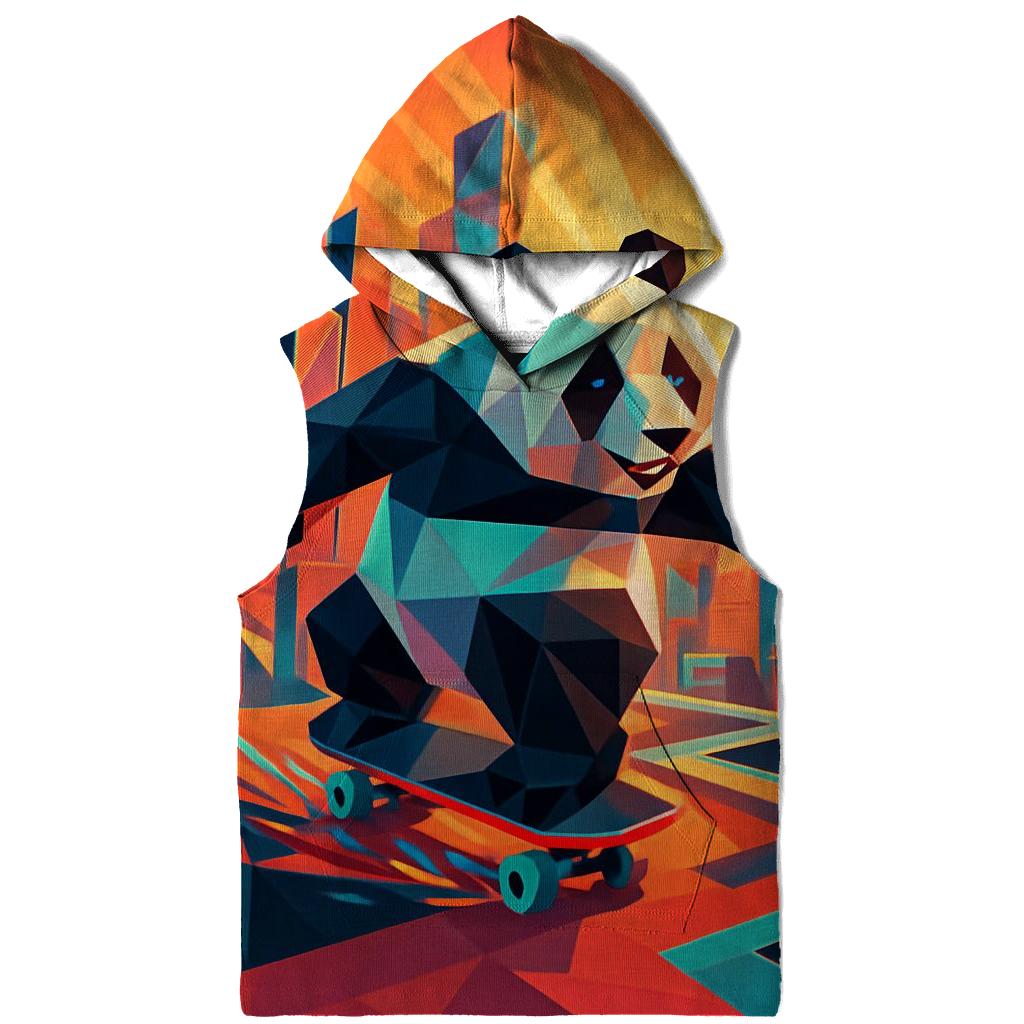 Polygon Panda On The Loose custom hoodies