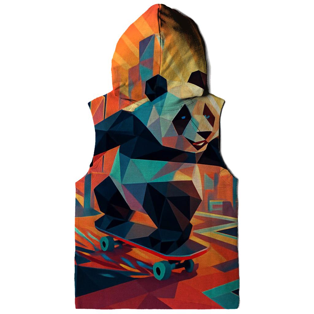 Polygon Panda On The Loose custom hoodies