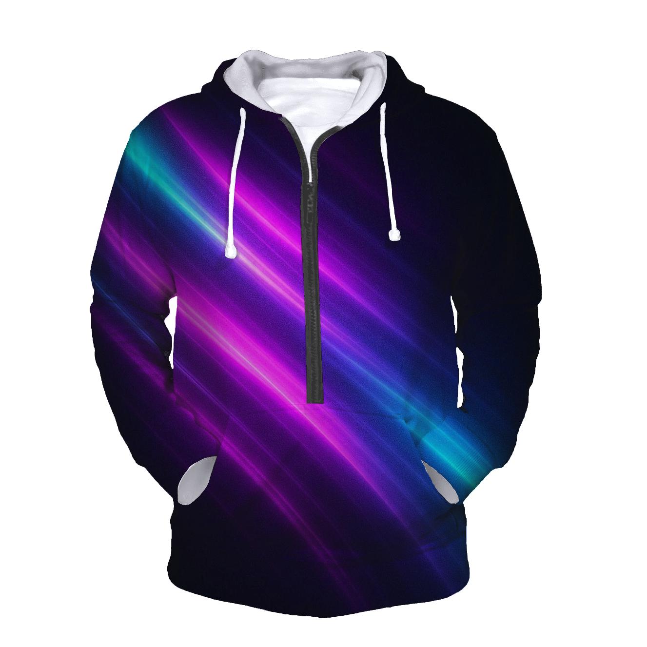 Neon Vapor Stream embroidered hoodies