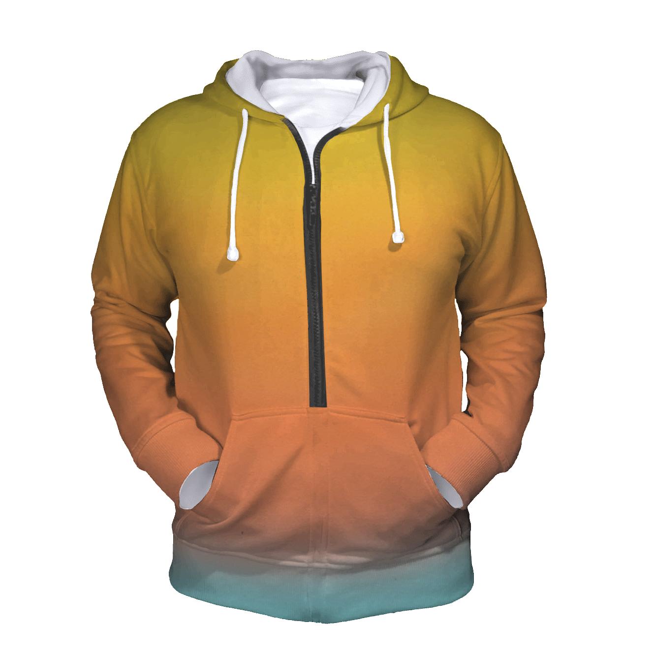 Citrus Sky Melt lightweight hoodies