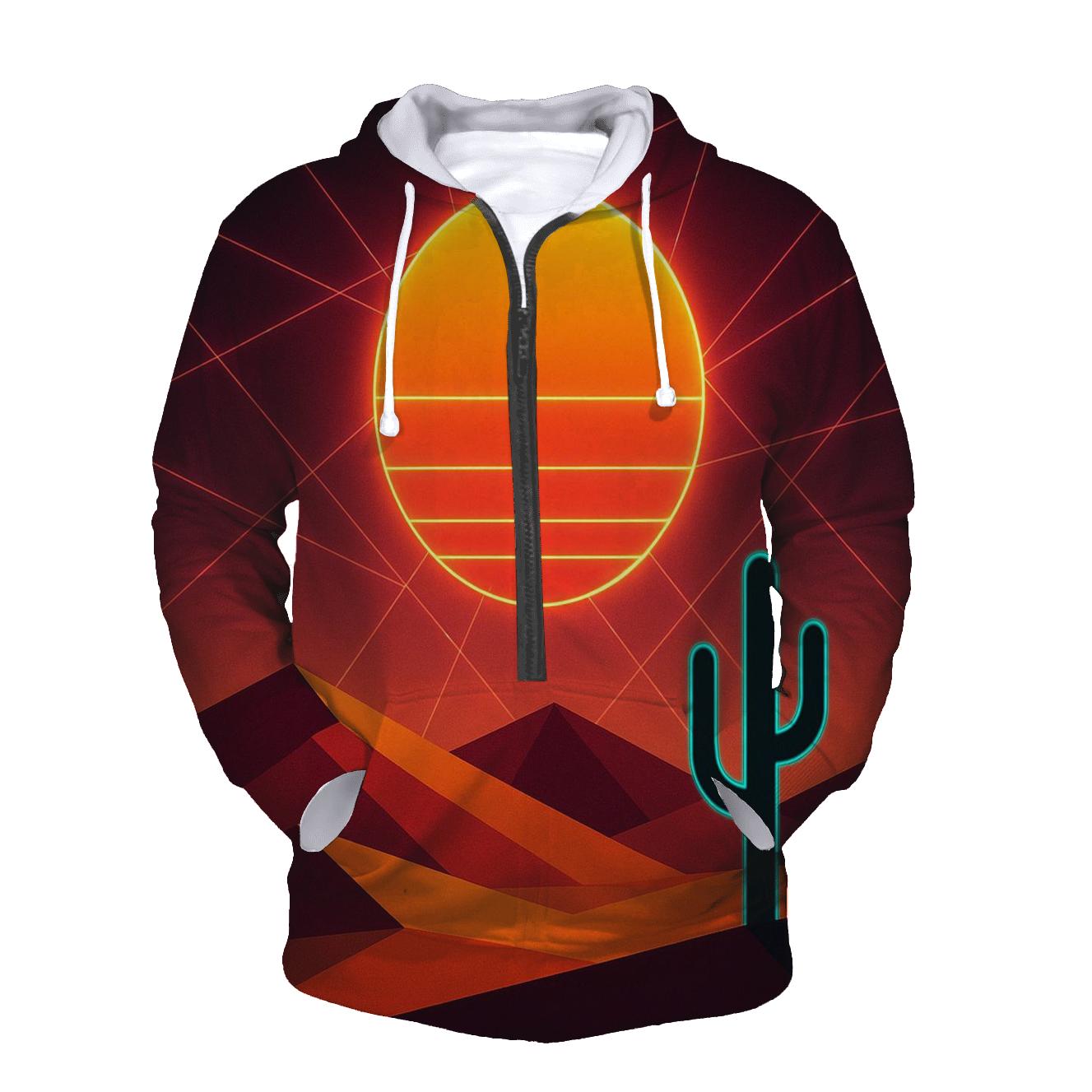 Laser Desert Horizon premium hoodies
