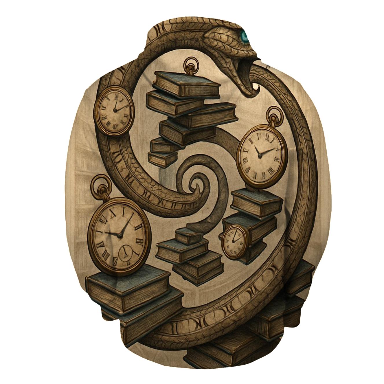 Clockwork Library Ouroboros hoodies fashion