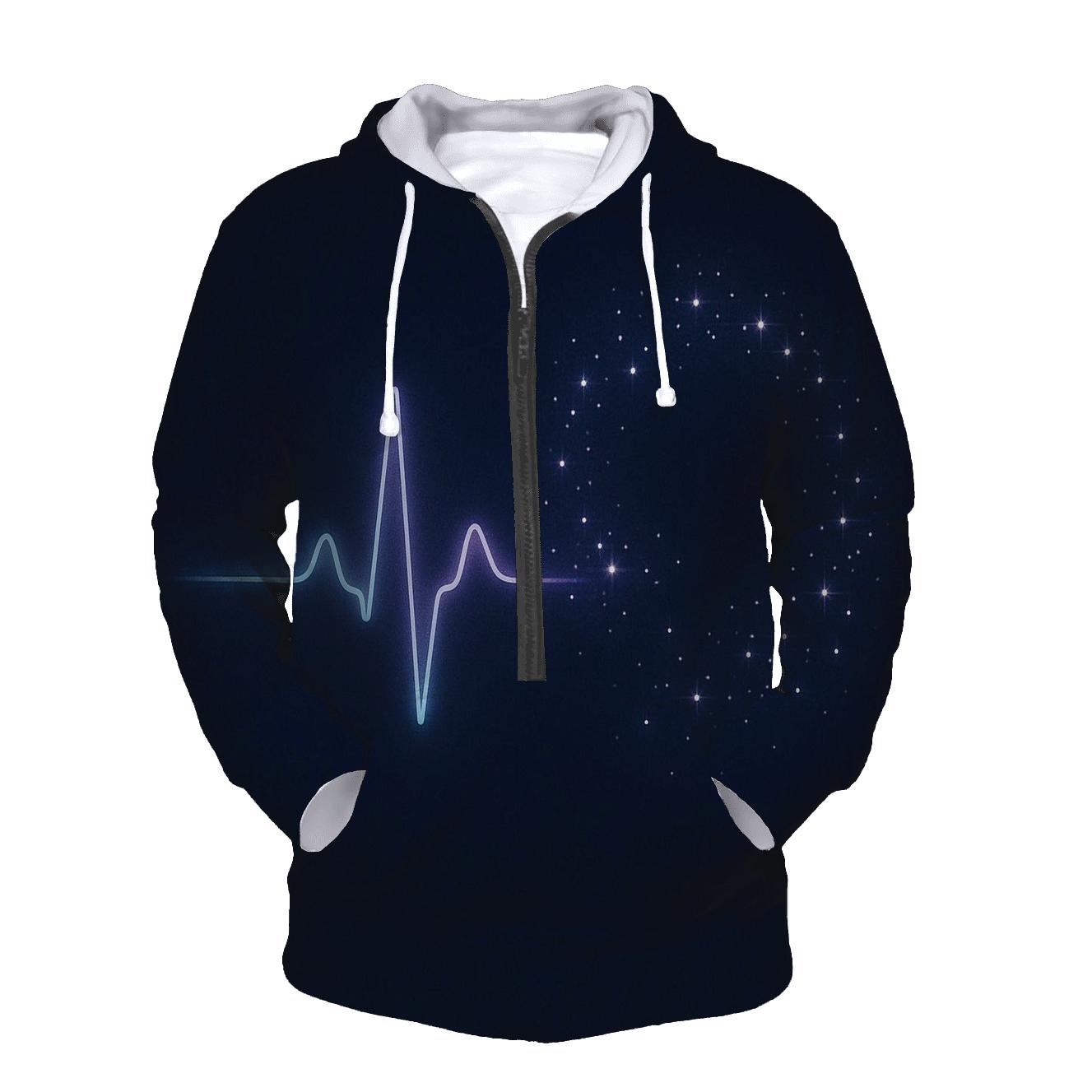 Heartbeat Constellation premium hoodies