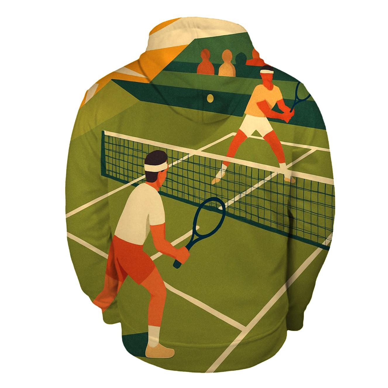 Sunburst Tennis Match premium hoodies