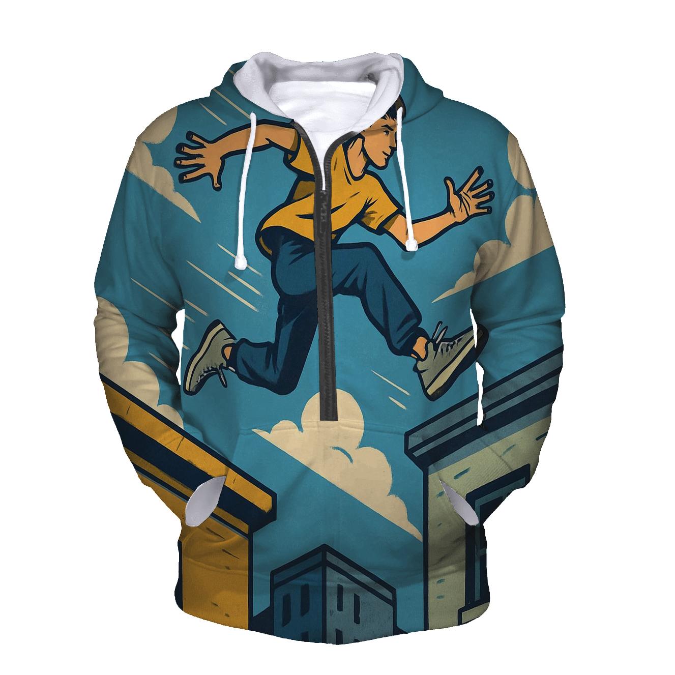 Youth Parkour City Leap lightweight hoodies