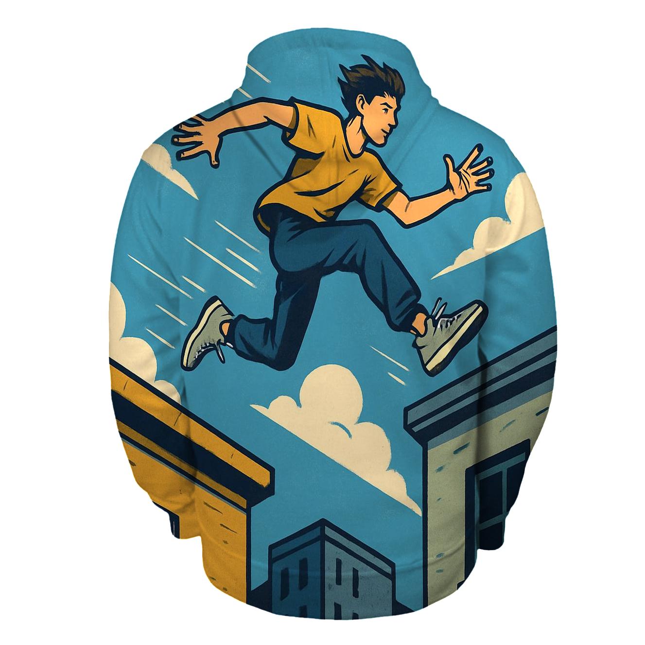 Youth Parkour City Leap lightweight hoodies