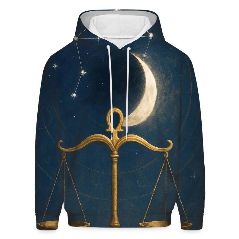Luminous Libra Eclipse Balance printed hoodies