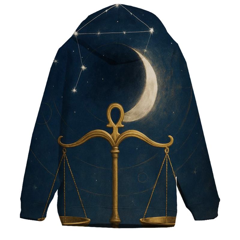 Luminous Libra Eclipse Balance printed hoodies