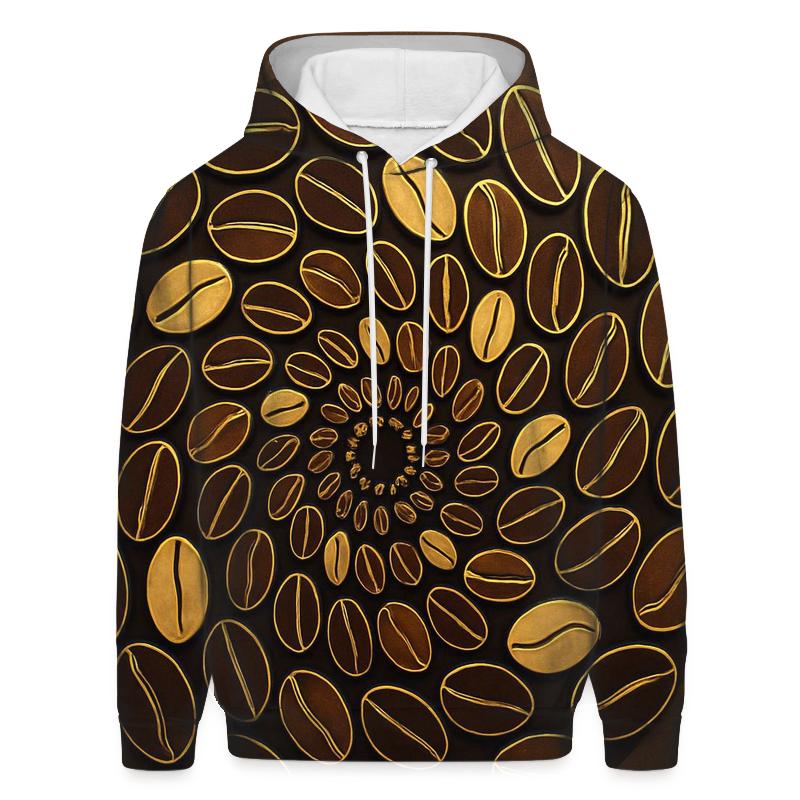 Golden Roast Spiral zip-up hoodies