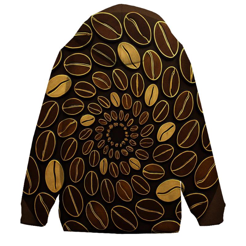 Golden Roast Spiral zip-up hoodies