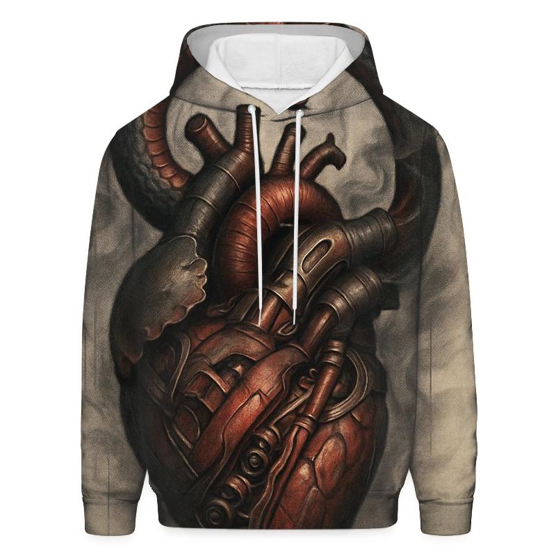 Mechanical Heart Ouroboros zip-up hoodies