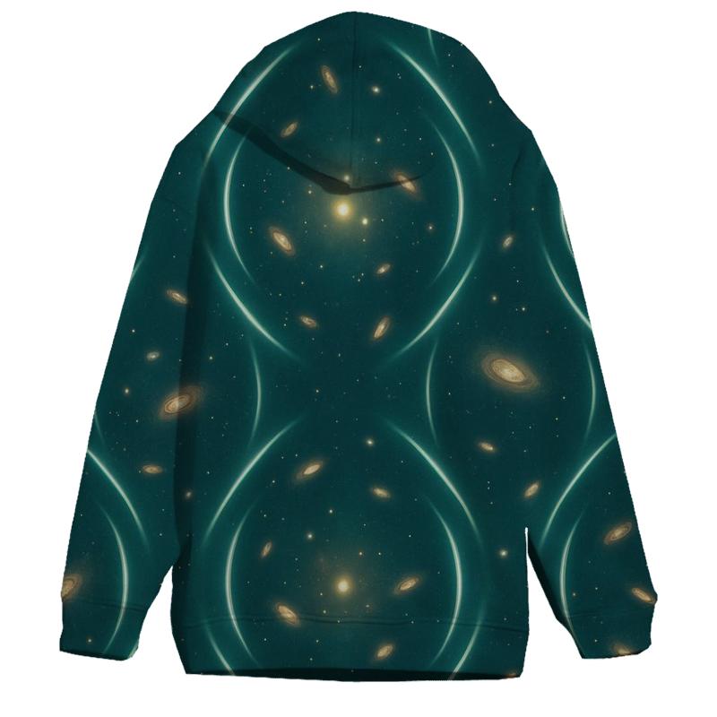 Gravitational Arc Lattice Field designer hoodies