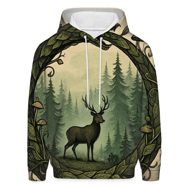 Forest Ring Ouroboros Guardian zip-up hoodies