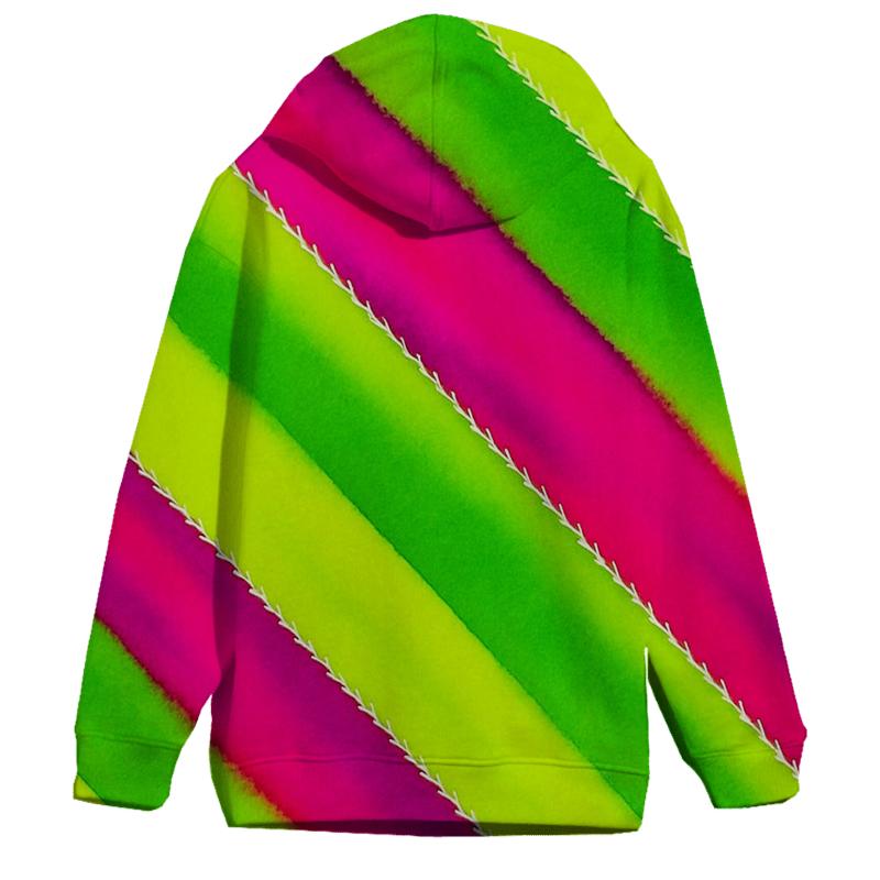 Neon Arashi Diagonal Stream custom hoodies