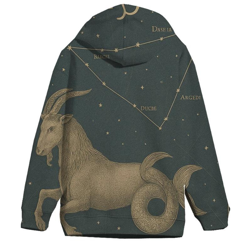 Capricorn Celestial Summit Chart designer hoodies