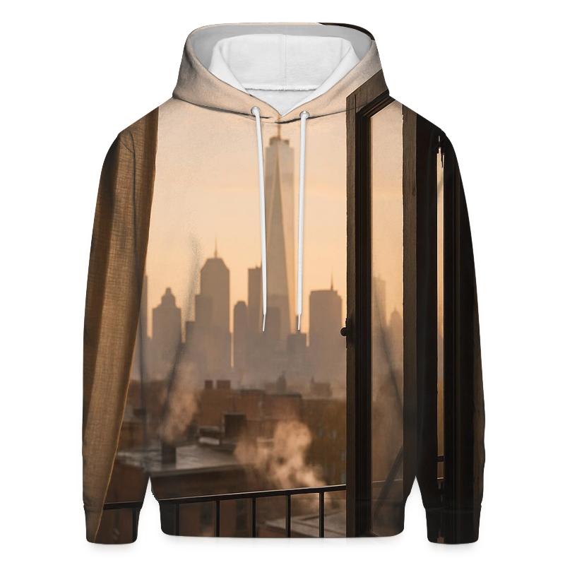 Sunrise From A Brooklyn Brownstone Window zip-up hoodies
