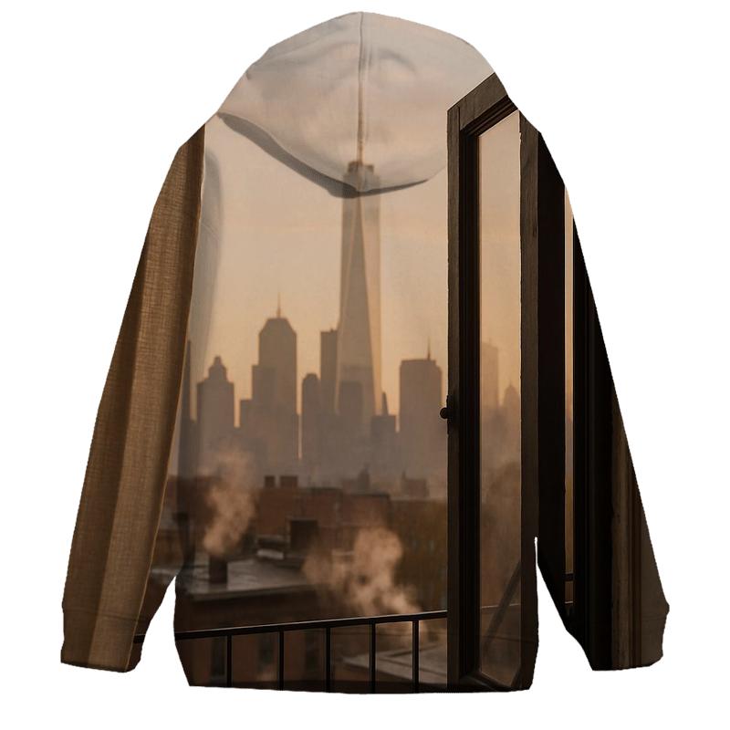 Sunrise From A Brooklyn Brownstone Window zip-up hoodies
