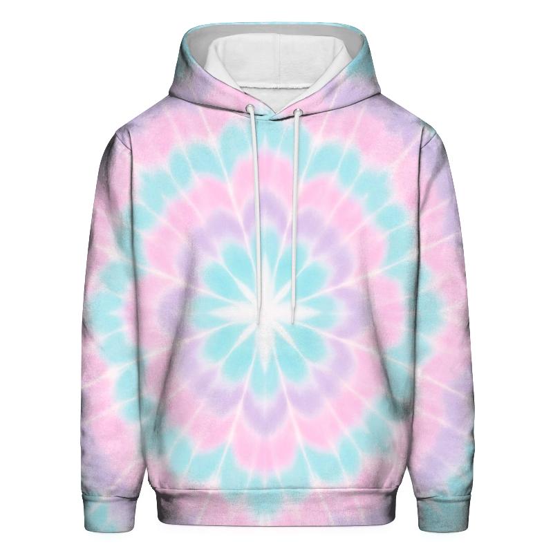 Pastel Mandala Cloudburst embroidered hoodies