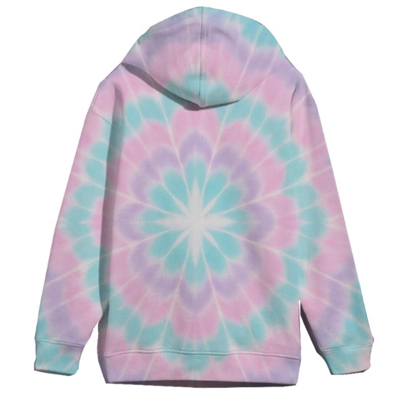 Pastel Mandala Cloudburst embroidered hoodies