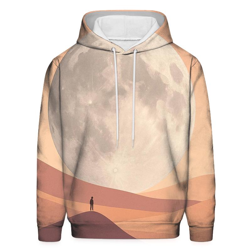 Lunar Mirage Desert embroidered hoodies