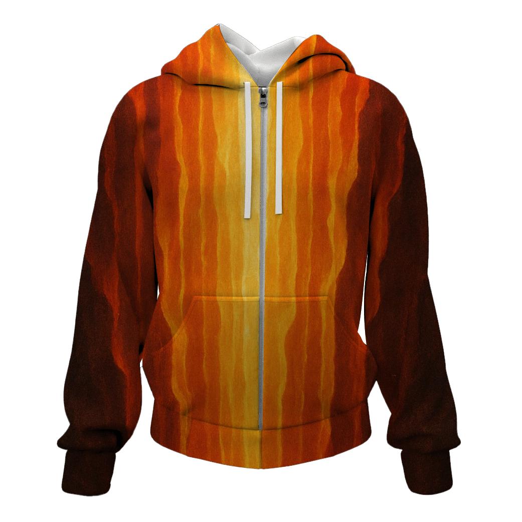 Solar Ember Cascade pullover hoodies