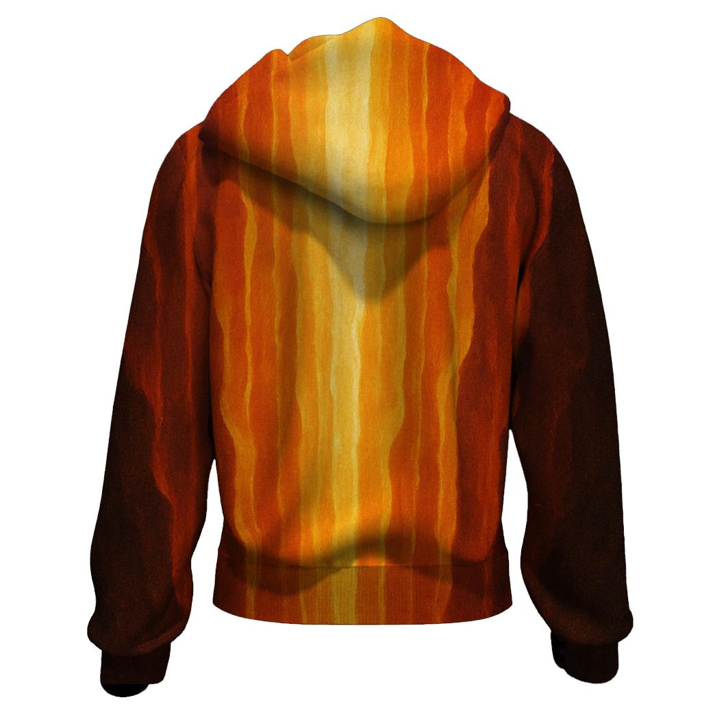 Solar Ember Cascade pullover hoodies