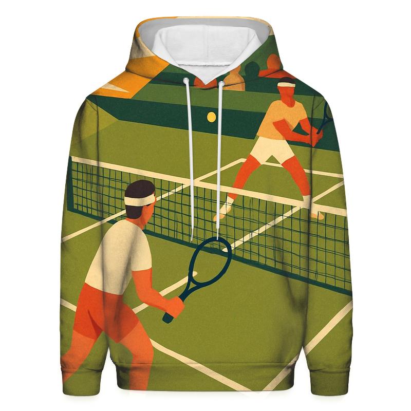 Sunburst Tennis Match pullover hoodies