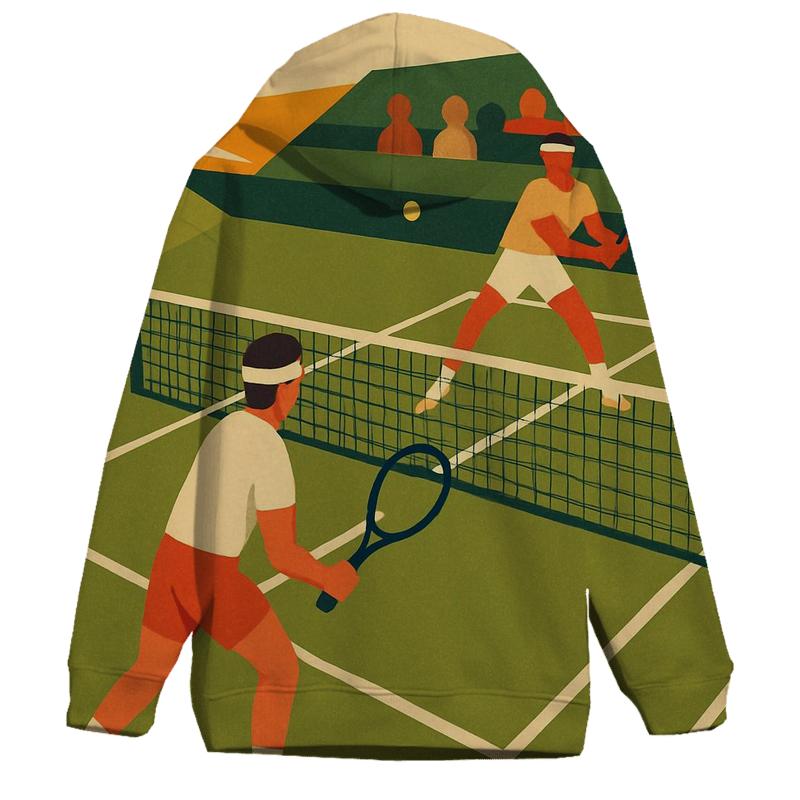Sunburst Tennis Match pullover hoodies