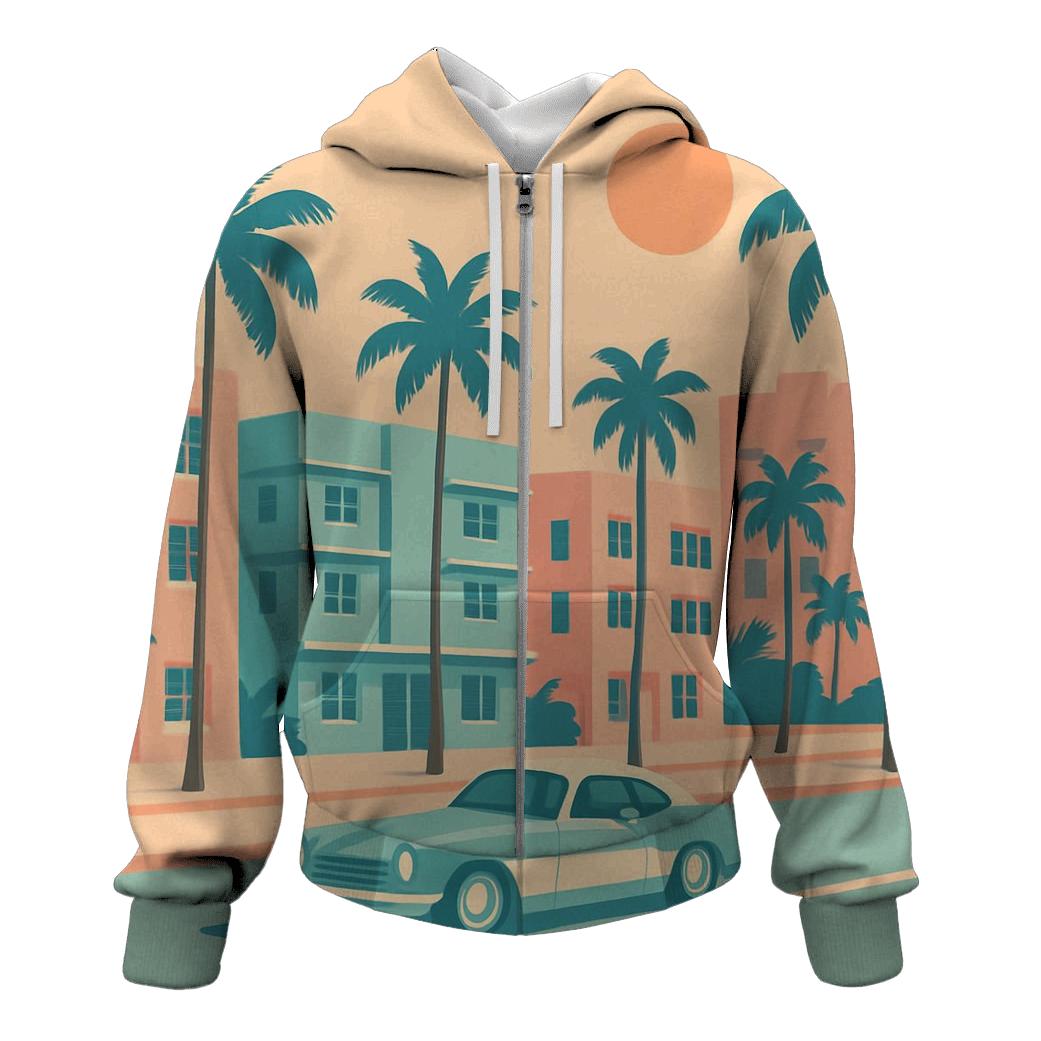 Pastel Miami Drive heavyweight hoodies