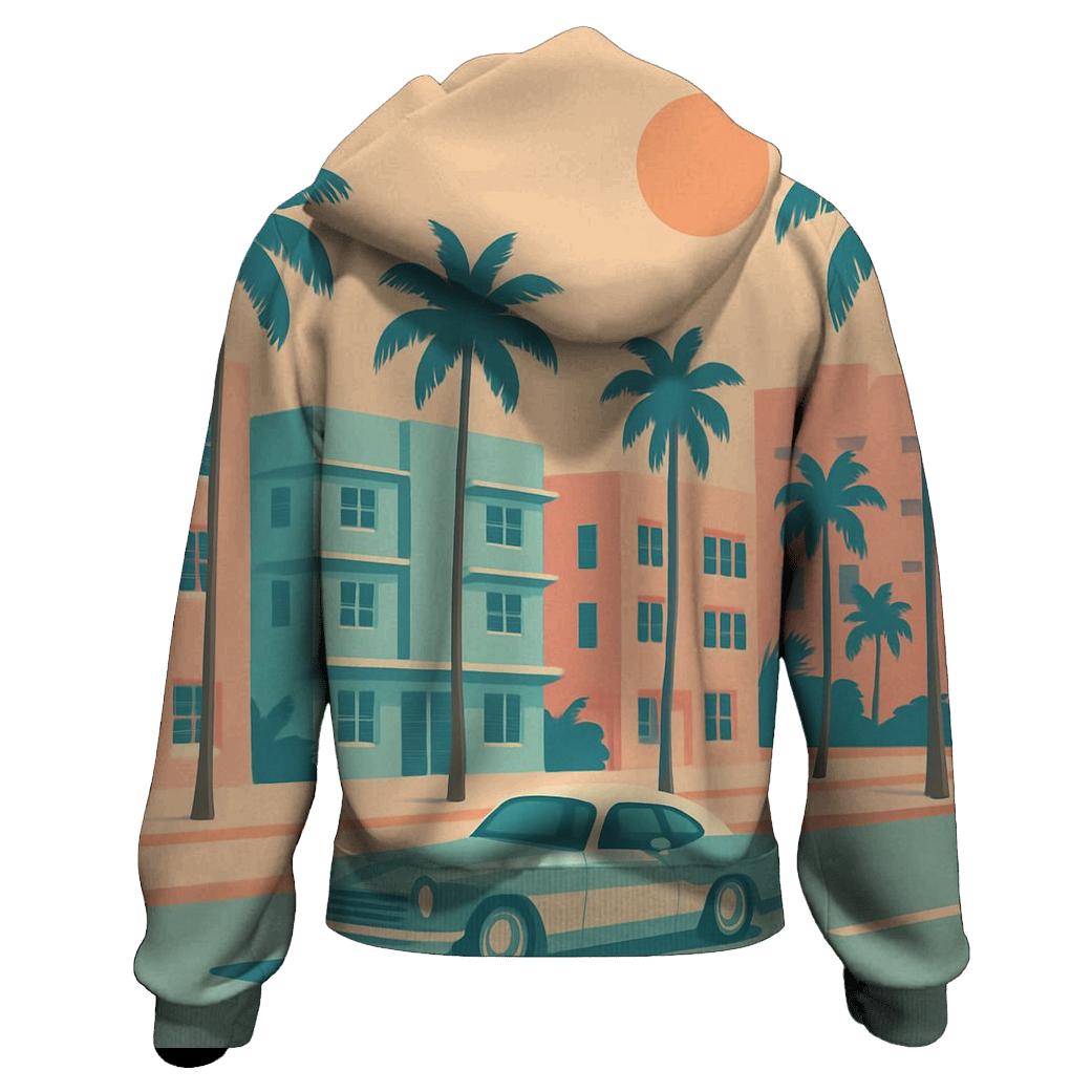 Pastel Miami Drive heavyweight hoodies
