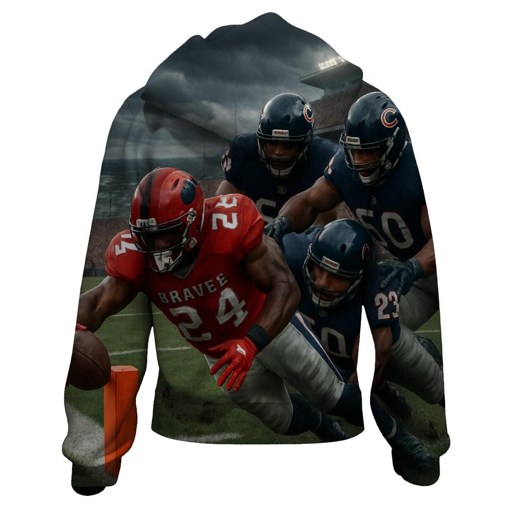 Braves Storm Against Lakefront Line graphic hoodies