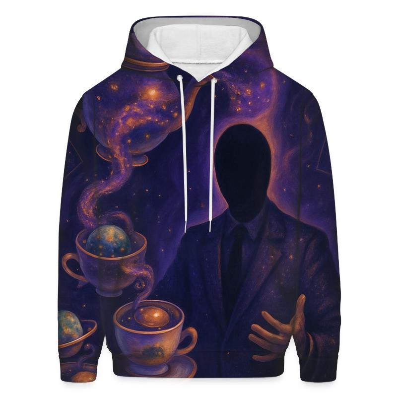 Cosmic Tea Party Roulette printed hoodies