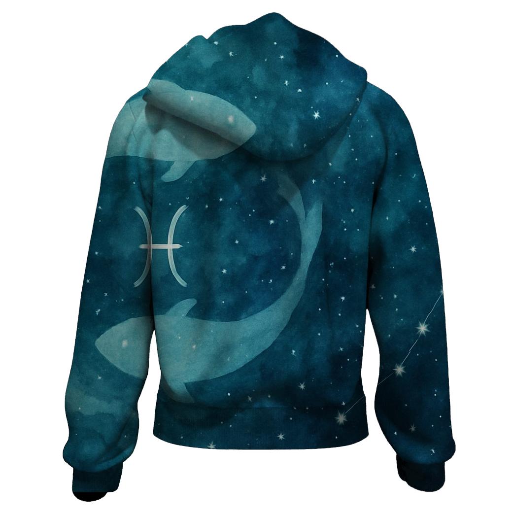 Pisces Ocean Nebula Dreamscape heavyweight hoodies