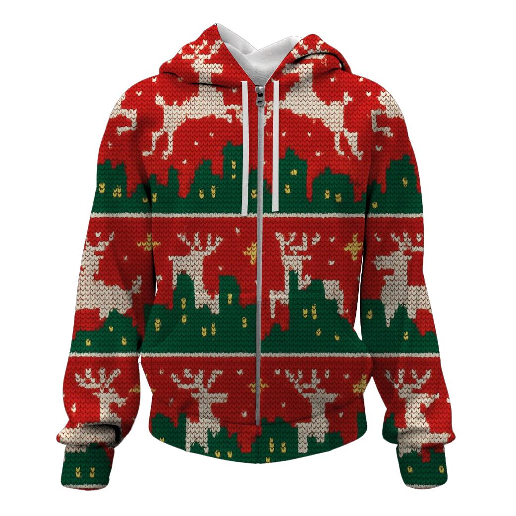 Tinsel Reindeer Skyline Bands Design hoodie designs