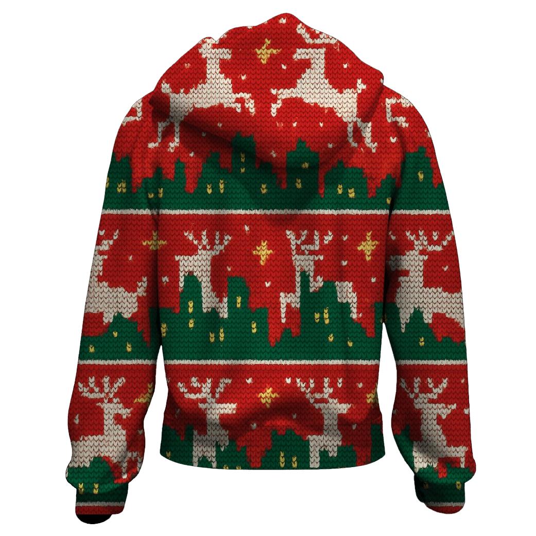 Tinsel Reindeer Skyline Bands Design hoodie designs