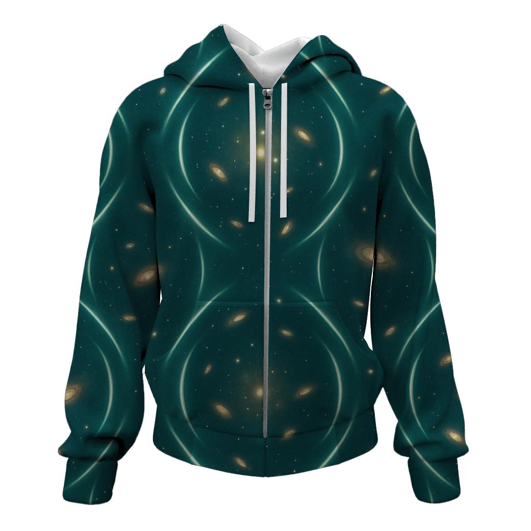 Gravitational Arc Lattice Field designer hoodies