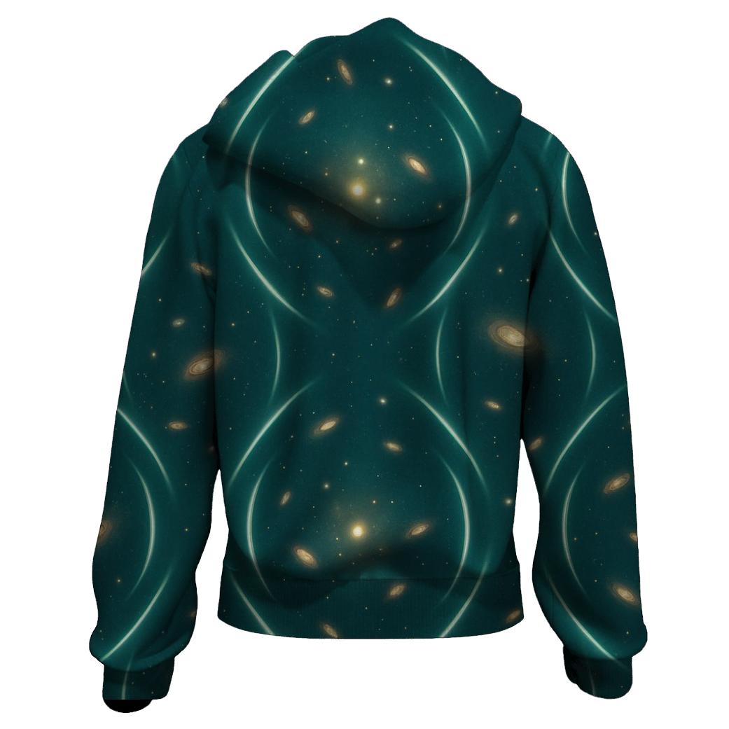 Gravitational Arc Lattice Field designer hoodies