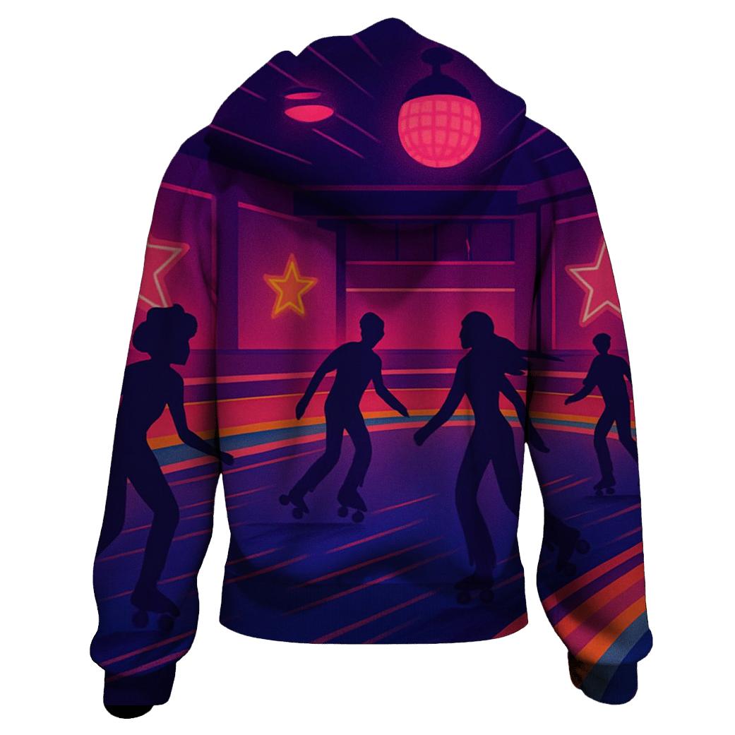 Retro Roller Rink Night hoodie styles