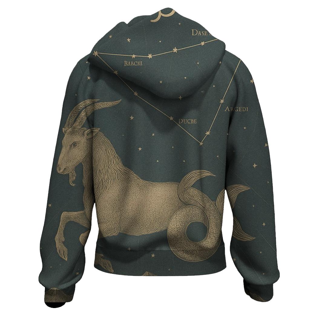 Capricorn Celestial Summit Chart heavyweight hoodies