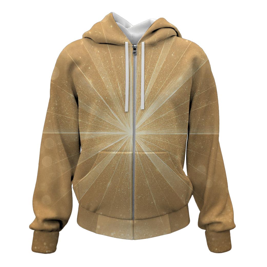 Champagne Prism Gala printed hoodies